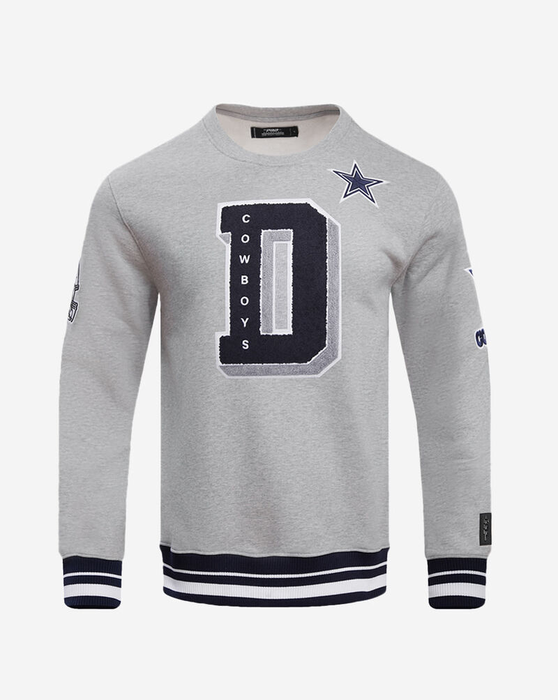 PRO STANDARD Dallas Cowboys Mash Up Rib Fleece Crewneck FDC5410579-HMN Grey 1
