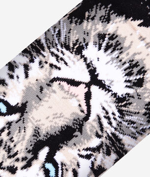 White Bengal Crew Socks (L)