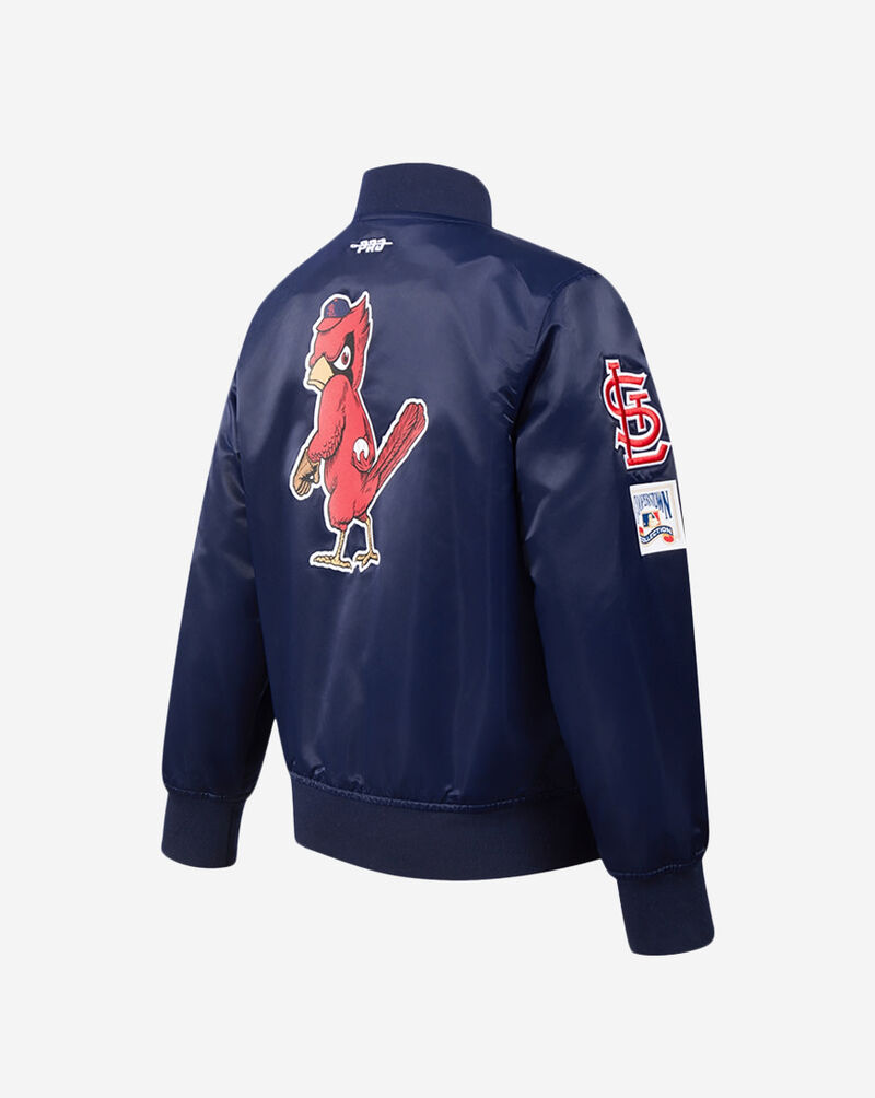 PRO STANDARD Big Kids' St. Louis Cardinals Classic Satin Jacket LSCB6315070-MDN Blue 3