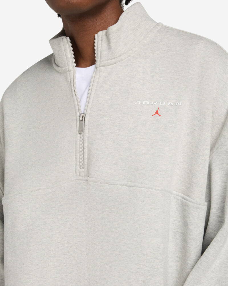 Jordan Flight Fleece 1/4-Zip Top IW6366-050 Grey 3