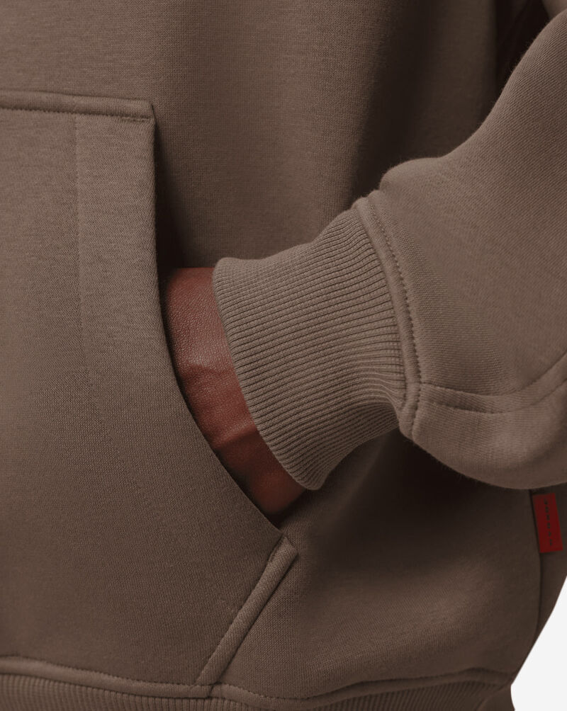 Jordan Brooklyn Oversized Fleece Pullover Hoodie IM8911-274 Brown 4