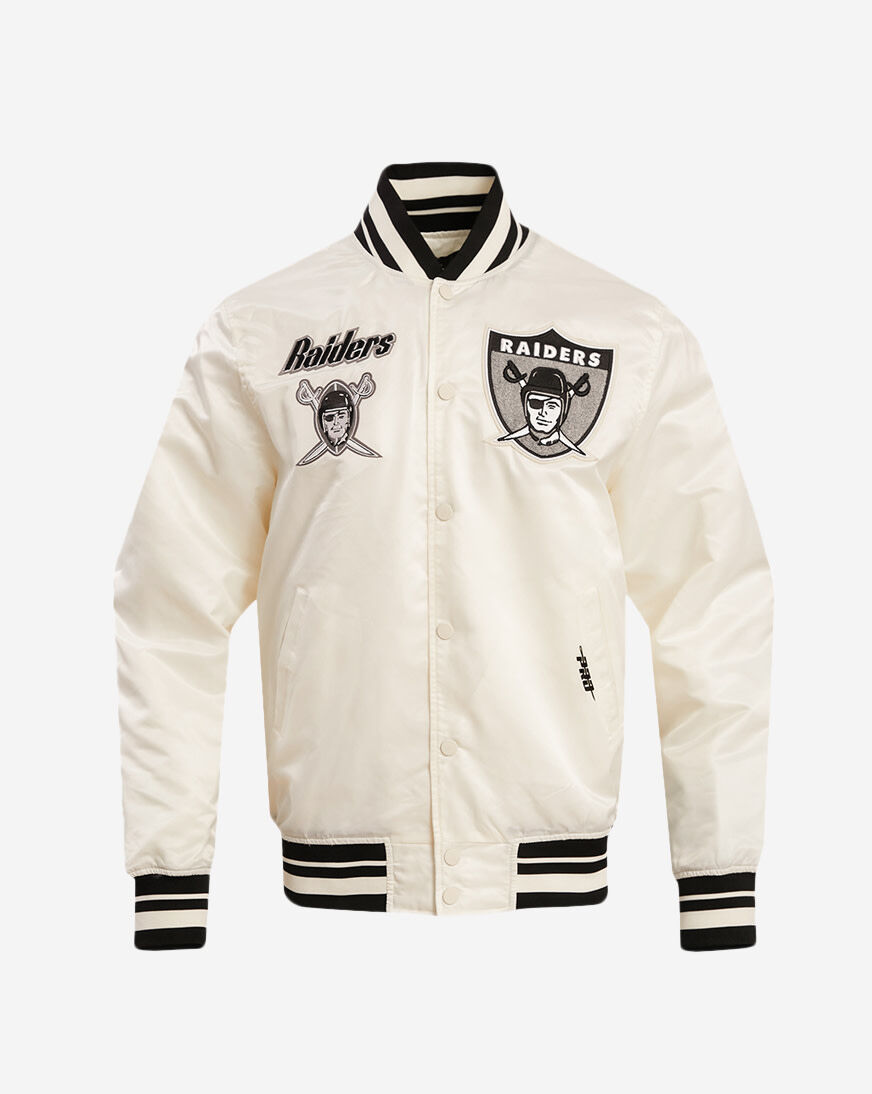 Shop PRO STANDARD Las Vegas Raiders Retro Classic Rib Satin Jacket