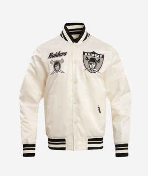 Las Vegas Raiders Retro Classic Rib Satin Jacket