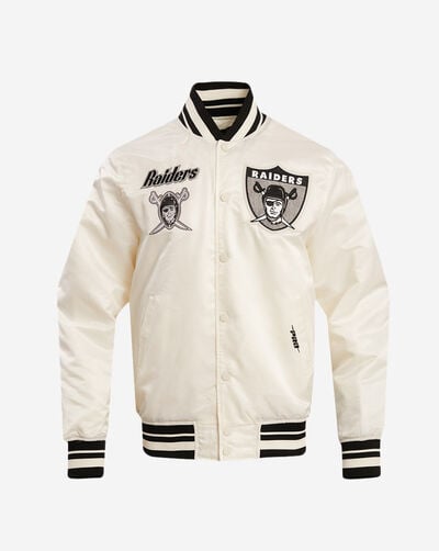 Las Vegas Raiders Retro Classic Rib Satin Jacket