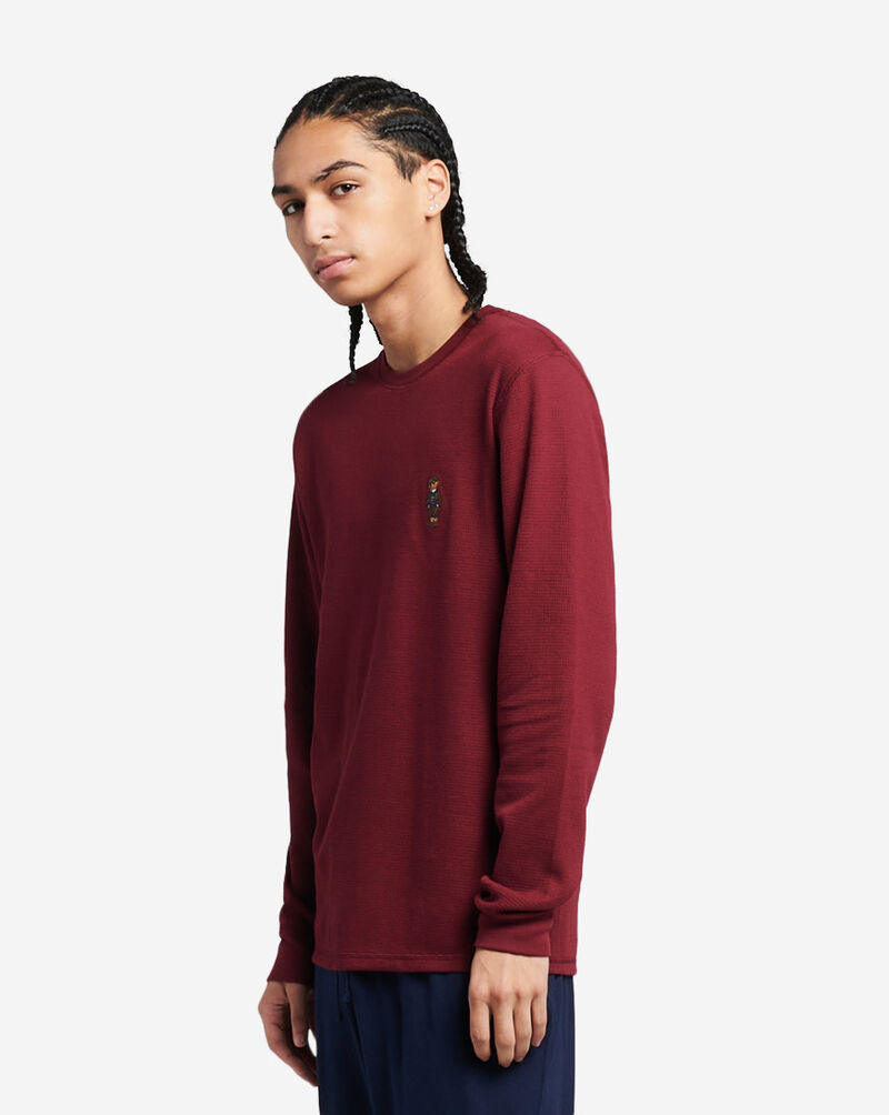 Shop Polo Ralph Lauren Long Sleeve Thermal Crew PW26HFAZ90 red
