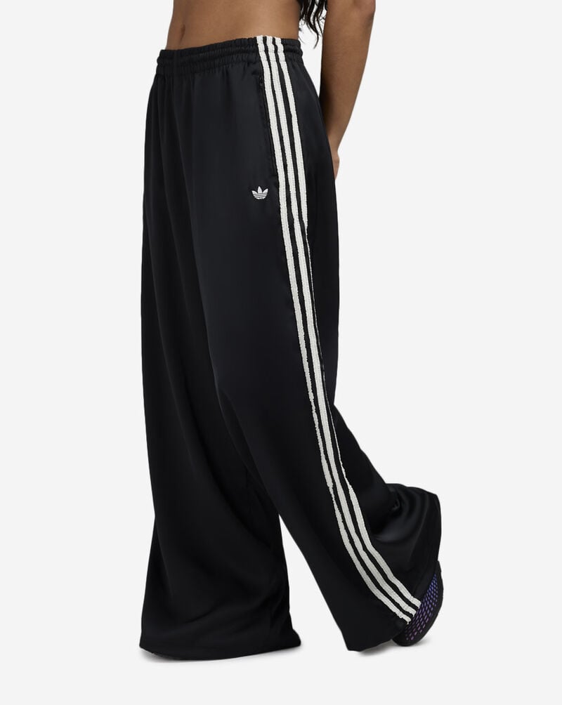adidas Adicolor Satin Wide Leg Track Pants KC8813-BLACK Black 1