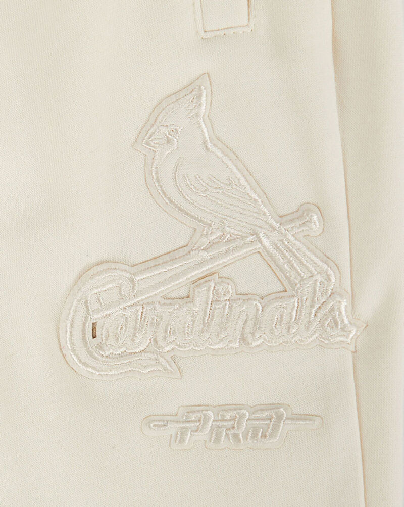 PRO STANDARD Big Boys' St. Louis Cardinals Neutral Fleece Sweatpant LSCB4315019-EGG cream 2