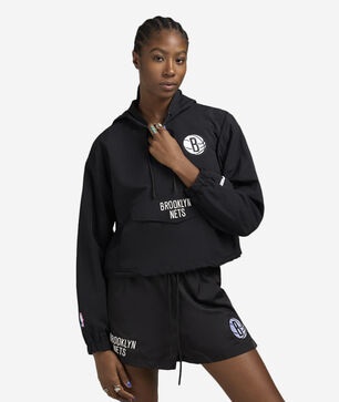 Brooklyn Nets Classic Wind Woven 1/2 Zip Jacket
