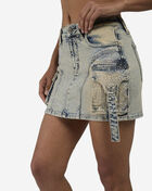 Smoke Rise Cargo Rhinestone Mini Skirt RJK26S484SN-HAYDENBLUE Blue 3