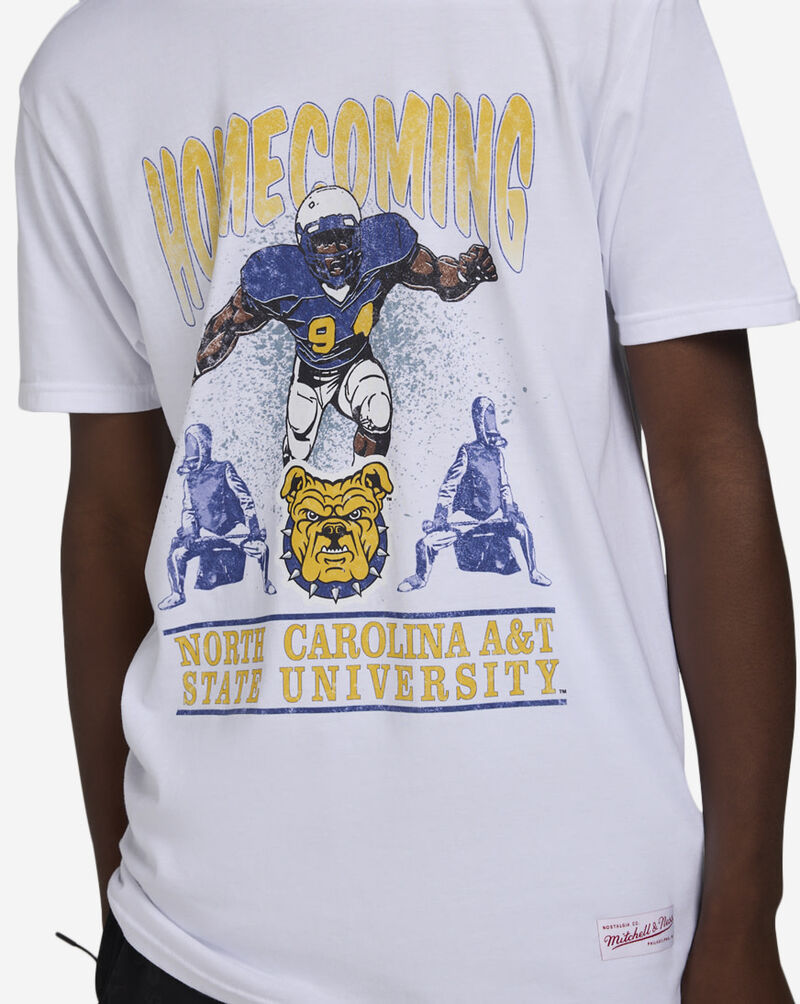 Mitchell  Ness North Carolina Agricultural and Technical Homecoming Tee GT11903-NCUWHIT White 3