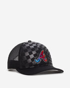 New Era 9Forty A-Frame Atlanta Braves Raceway Snapback Hat 60641193 Black 1