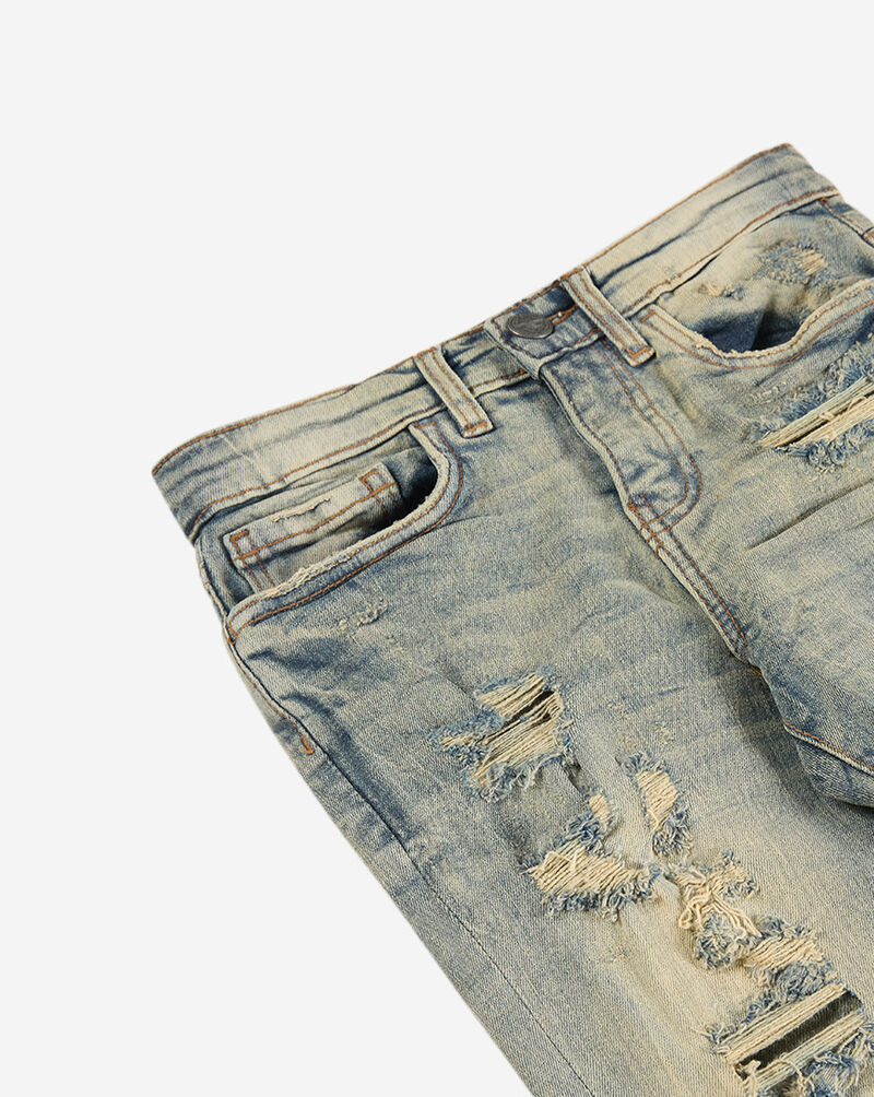 Jordan Craig Kids' Distressed Slim Fit Jeans (8-16) JS3308B-DESERT Blue 2