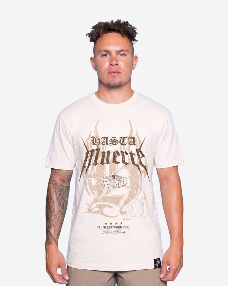 Hasta Muerte Vintage Icon Flames Tee HM-VINTAGEICONHMFLAMES-TEE-NATURAL cream 1