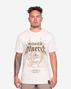 Hasta Muerte Vintage Icon Flames Tee HM-VINTAGEICONHMFLAMES-TEE-NATURAL cream 1