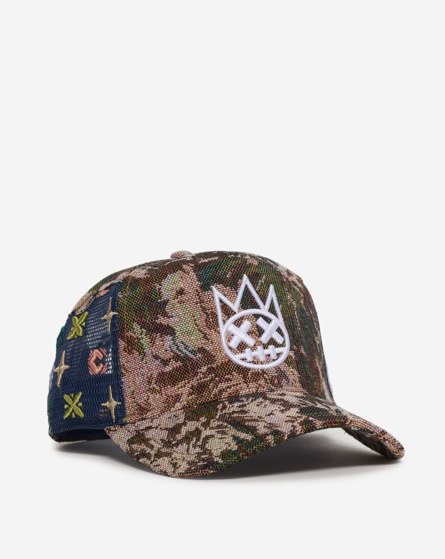 Shop Cult of Individuality Repeat Tapestry Mesh Back Trucker Hat