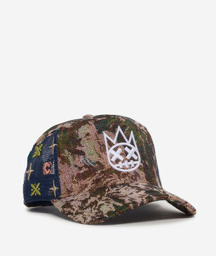 Repeat Tapestry Mesh Back Trucker Hat