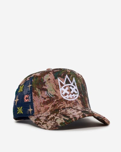Repeat Tapestry Mesh Back Trucker Hat