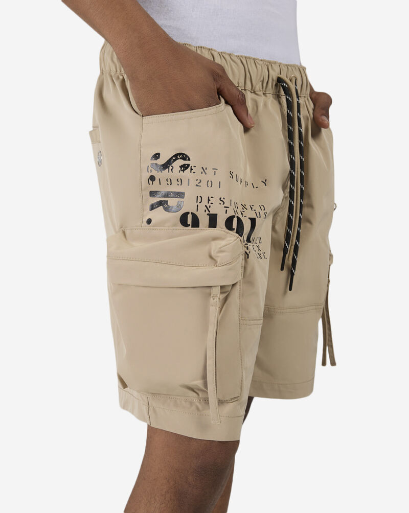 Smoke Rise Utility Nylon Shorts  WS26S482SN-KHA Beige 3