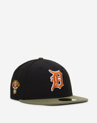 New Era 59Fifty Detroit Tigers Green Bark Fitted Hat 70948471 Black 1