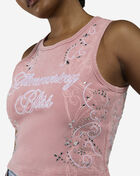 Smoke Rise Mineral Wash Rib Tank RKT26S453SN-VINTAGEROSE Pink 3