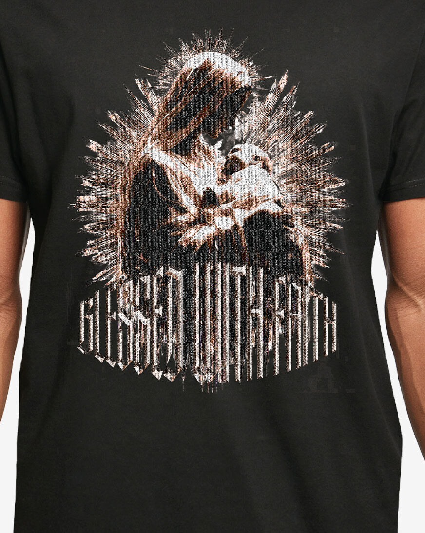 Shop Mister Tee Blessed With Faith Mary Tee MTUS567-US-00007 black