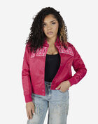 Philadelphia 76ers Triple Pink Satin Jacket