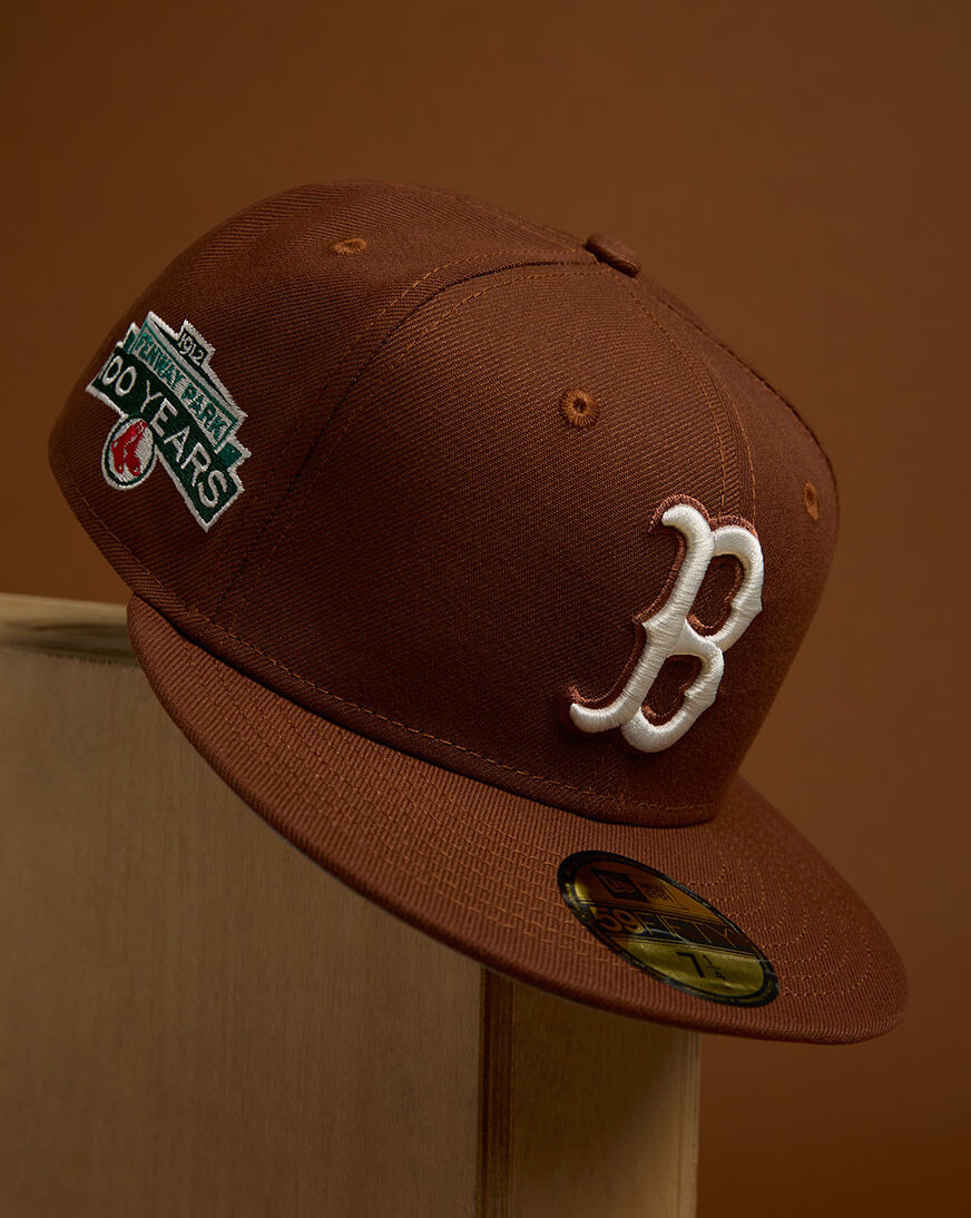 Shop New Era 59Fifty Boston Red Sox Fitted Hat 70958618 brown