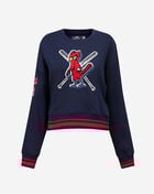 PRO STANDARD St. Louis Cardinals Mashup Rib Crewneck  LSCC35232-MRM Blue 1