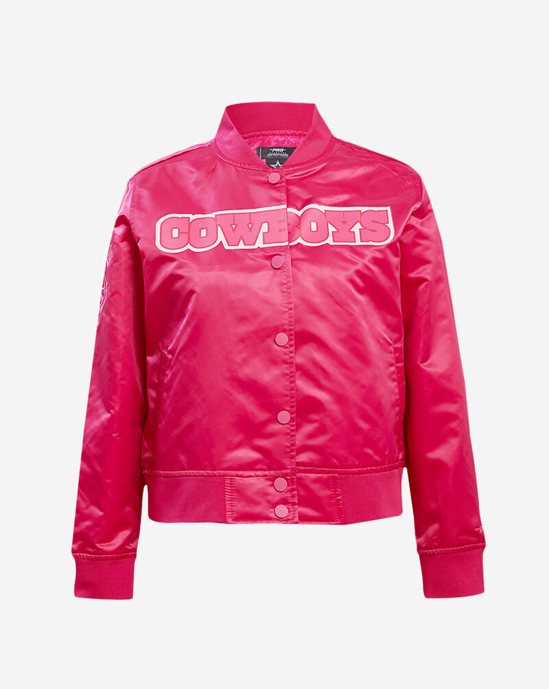 PRO STANDARD Dallas Cowboys Triple Pink Satin Jacket FDCU45423-BPU Pink 1