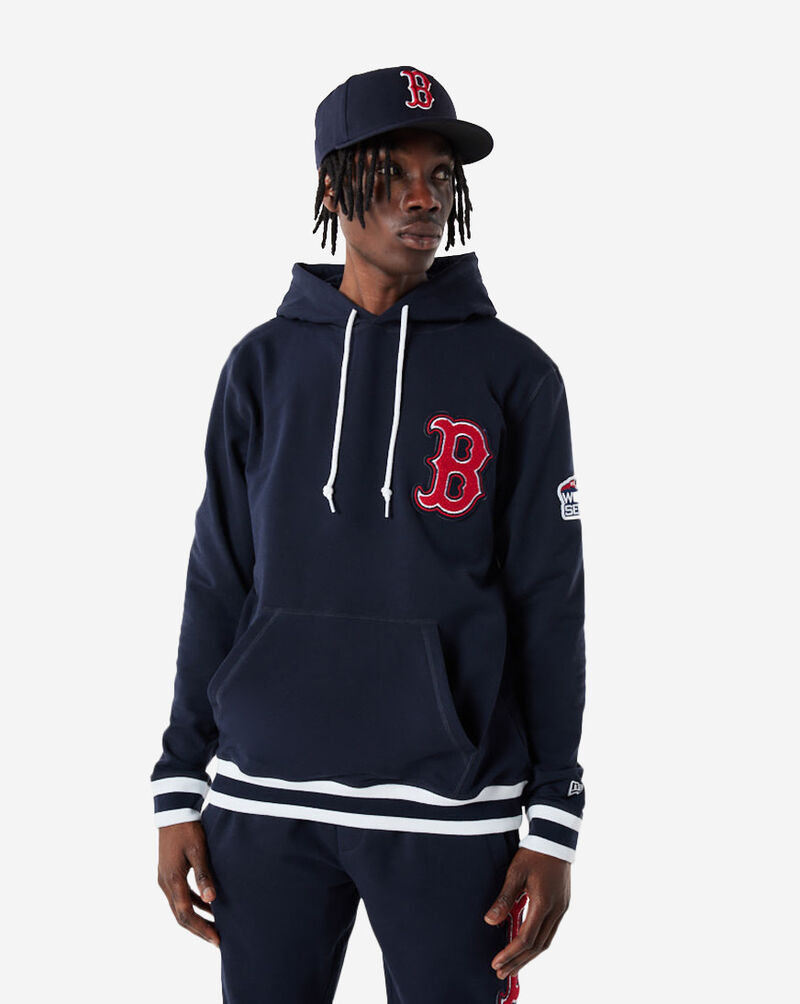 Shop New Era Boston Red Sox Pullover Hoodie 13334285 blue