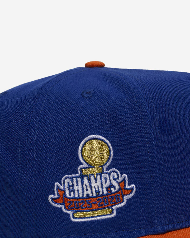 New Era 9Fifty New York Knicks Champs 2 Tone A-Frame Snapback Hat 71093387 Blue 2