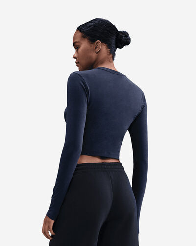 NSW Chill Knit Slim Long-Sleeve Cropped Top