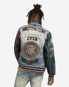 Varsity Sleeve Denim Jacket