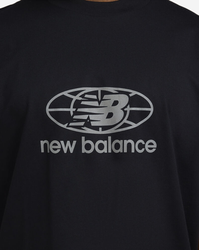 New Balance Reflective Globe T-Shirt MT51627-BK Black 3