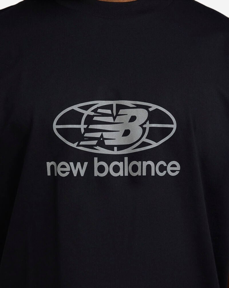 New Balance Reflective Globe T-Shirt MT51627-BK Black 3