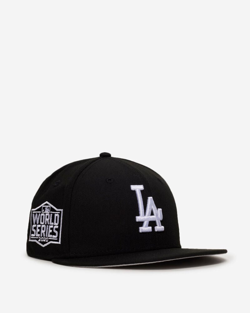 New Era 59Fifty Los Angeles Dodgers Core Fitted Hat 70907139 Black 1
