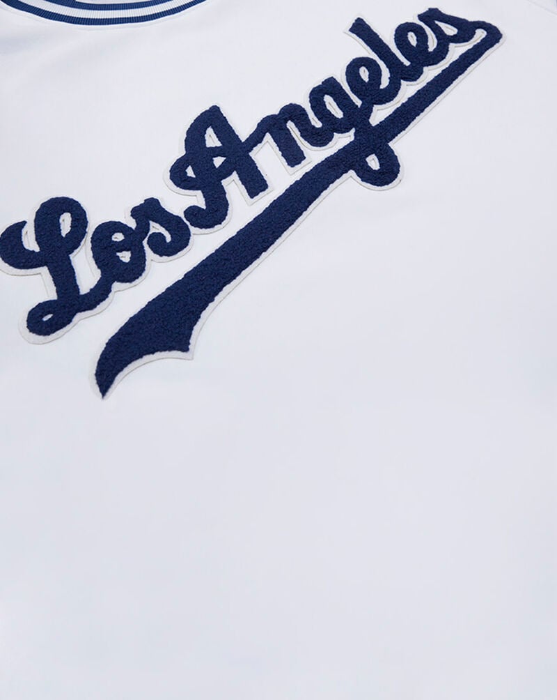 PRO STANDARD Los Angeles Dodgers Classic Chenille Double Knit Tee LLD131900-WHT White 4