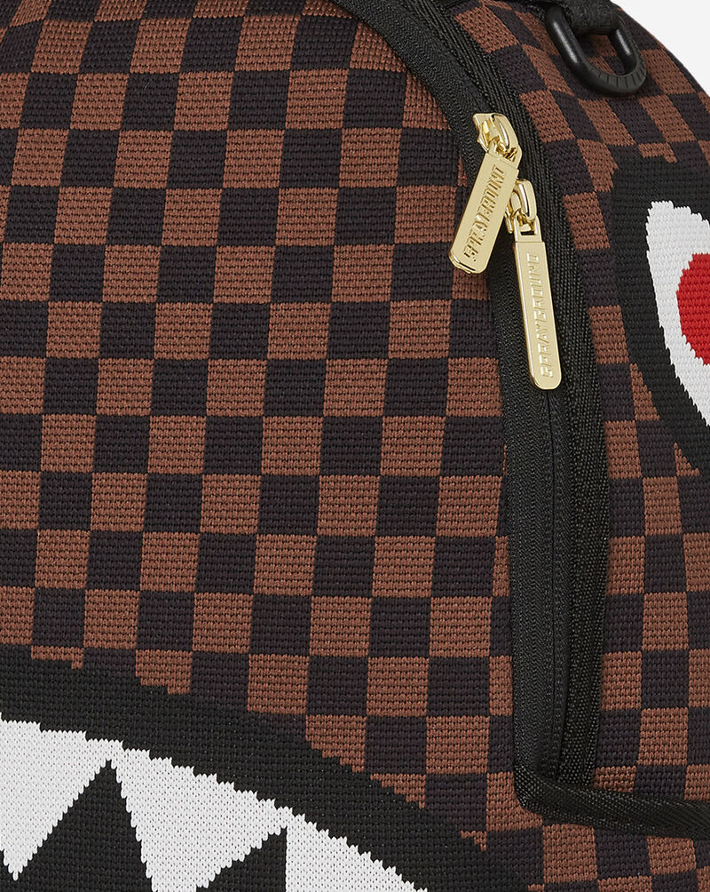 Sprayground Knit Shark In Paris 2.0 Backpack B6778 Brown 2