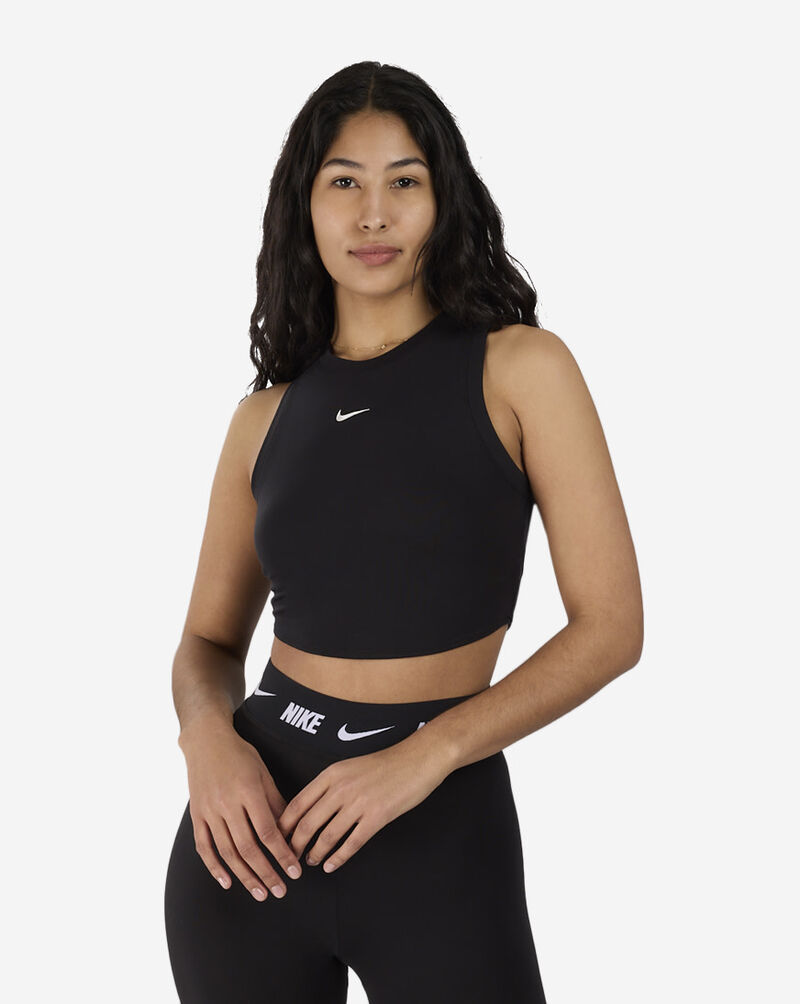 Nike NSW Essential Rib Crop Tank FB8279-010 Black 1