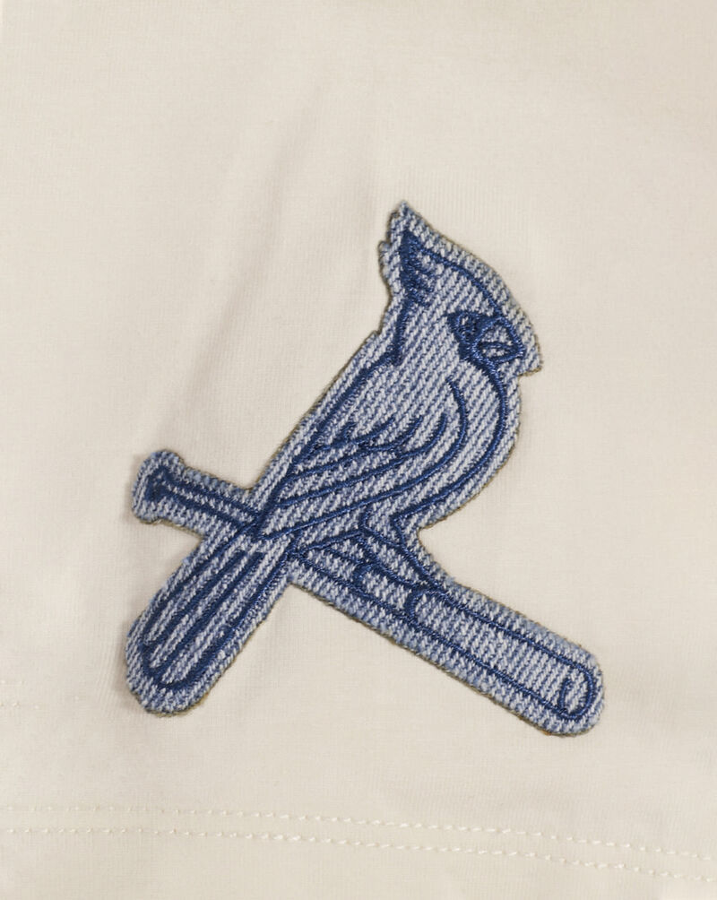 PRO STANDARD St. Louis Cardinals Varsity Blues Boxy Tee  LSCA39002-LIN cream 2