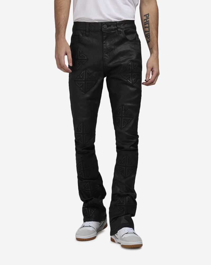 GUAPI Obsidian Icon Stacked Denim Pants OBSIDIAN-BLK-DENIM Black 1