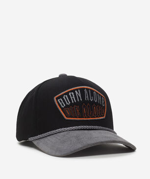 Born Alone Twill Suede Trucker Hat