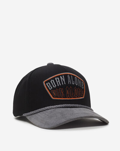 Born Alone Twill Suede Trucker Hat