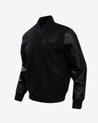 Philadelphia Eagles Triple Black Wool Varsity Jacket