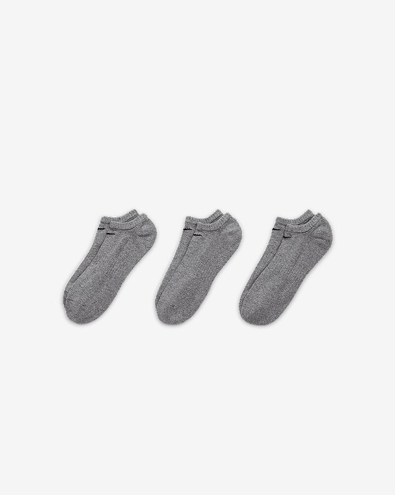 Nike 3 PK Everyday No Show Cushion Socks SX7673-064 Grey 2