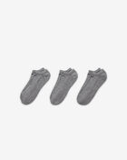 Nike 3 PK Everyday No Show Cushion Socks SX7673-064 Grey 2