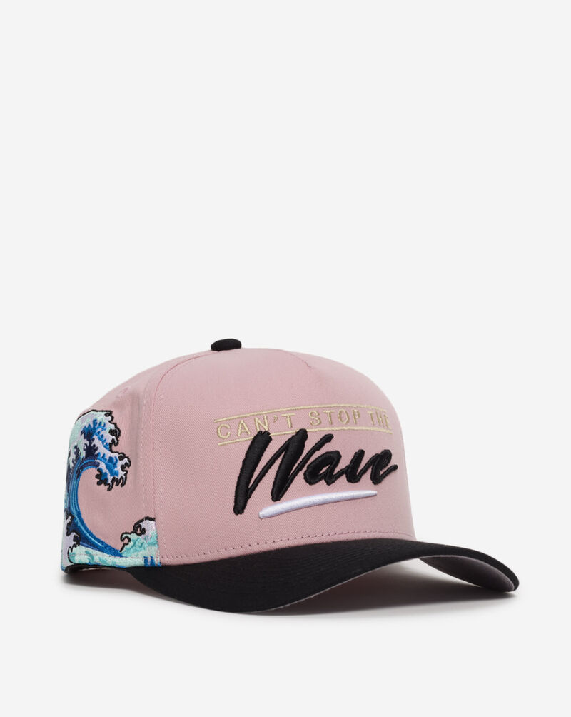 Field Grade Can't Stop The Wave Twill Trucker Hat 1005915 Pink 1