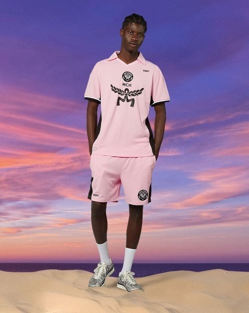 MCM MCM x SNIPES Soccer Shorts  SFM252-012-1-ROS Pink 8