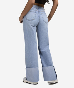 Light Washed Cuffed Denim