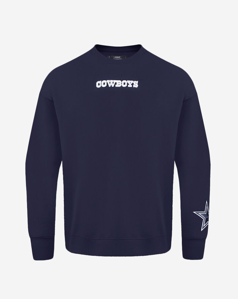 PRO STANDARD Dallas Cowboys Wingspam Drop Shoulder Crewneck FDC5410636-MDN Blue 1